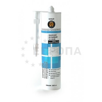 Герметик силик.EAST BRAND сантехнич. нейтральный БЕЛЫЙ 280мл