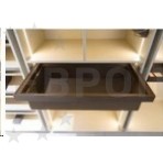 KITforKIT Корзина для белья мод.600 c ДОВ. Алюм+ткань цвет.КОРИЧНЕВЫЙ МА.5322