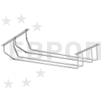 Барная полка для бокалов двухрядная. Верхний крепеж