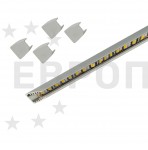 Профиль торцевой матовый хром для стеклянных полок 5мм для светодиодиодной ленты 12,5*17,8*2000 GLS Профиль торцевой матовый хром для стеклянных полок 5мм для светодиодиодной ленты 12,5*17,8*2000 GLS