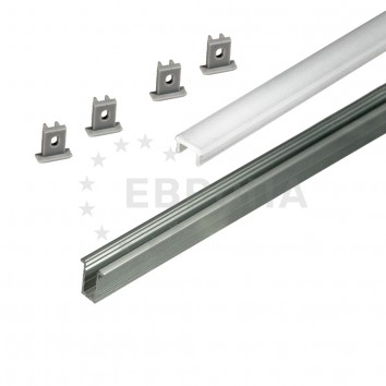 Профиль врезной  для светодиодной СУПЕР УЗКОЙ ленты GLS 19.143.37.594