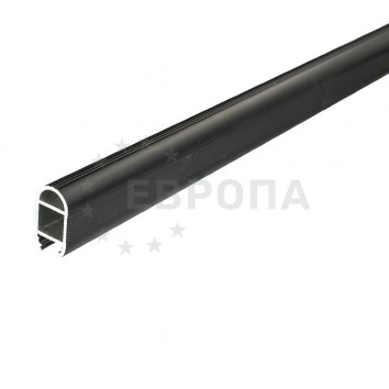 Профиль для шкафов овальный+крепеж черный 15,5*29,6*2000 GLS