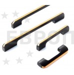 Ручка KITforKIT K7955 BL/G черная/золото 128мм Ручка KITforKIT K7955 BL/G черная/золото 128мм